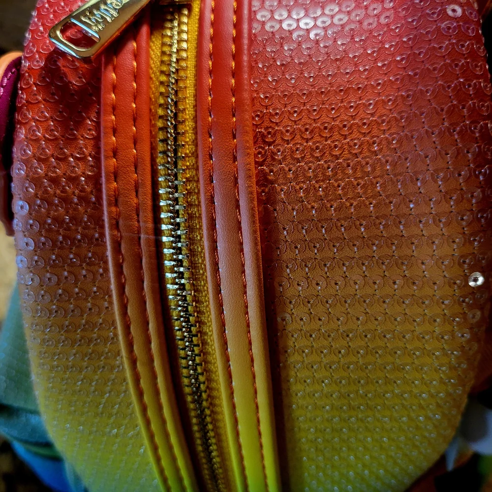 NEW!! Loungefly Dollywood Sequin Gradient Backpack - Picture 5 of 7